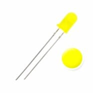 5MM Yellow Diffused Lens LED Diode – Pack of 50 3