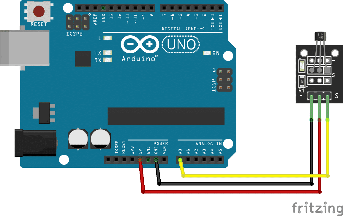 Using The Magnetic Analog Hall Sensor Ky 035 With Arduino Phipps Electronics 6107