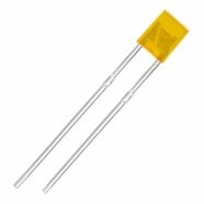Square Yellow Diffused Lens LED Diode – Pack of 50 3